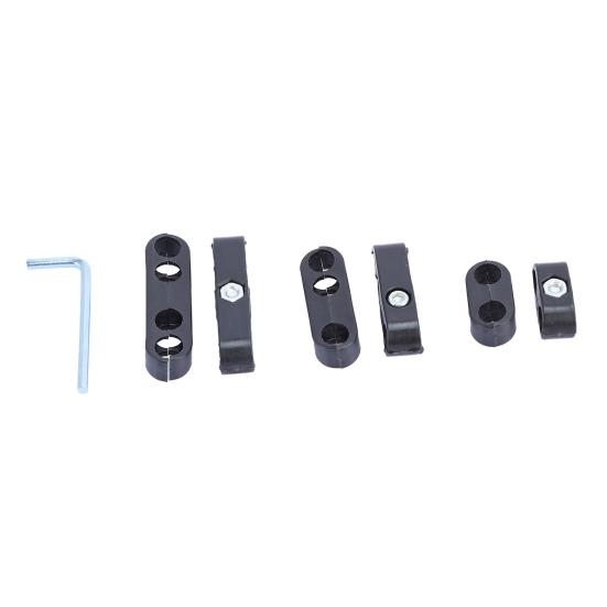 6Pcs/Set Wire Separator Professional Robust Black Spark Plug Cable Divider 7mm