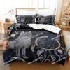 Комплект постельного белья Personality Wolf Single Twin Full Queen King Size Wolf Bed Set Aldult Kid Bedroom Duvetcover Sets 3D Print 032
