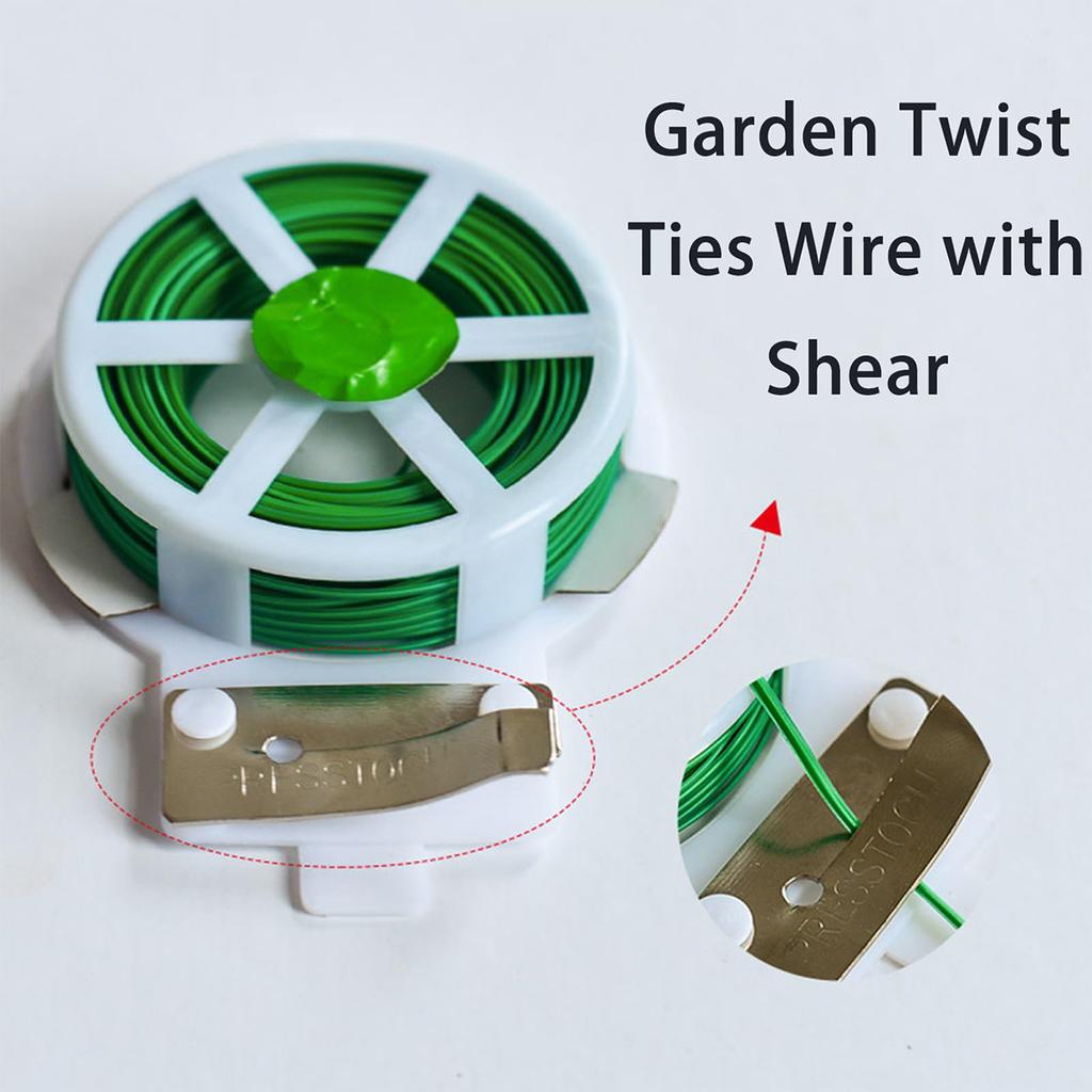 Reusable Plant Support Ties Garden Twist Ties, Wire Cutters, Wire With Shear Soft Ties For Plants For Artificial Flowers