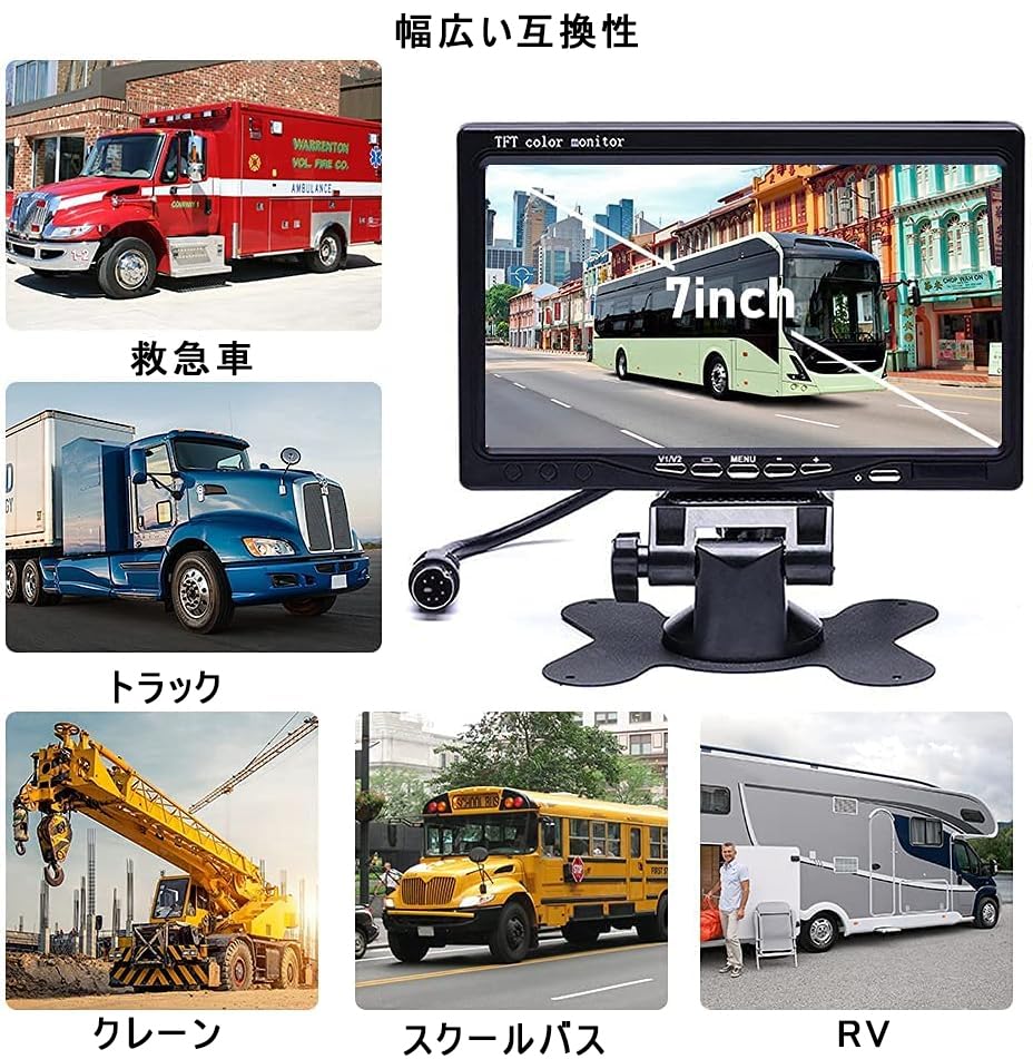 Stynxro Подсветка автомобиля Задний Задний Двойной Видео Беспроводной Пульт Легкий Подходит для 7" Монитора, Напанельный Монитор, Функция, Монитор, Дисплей, Вход,