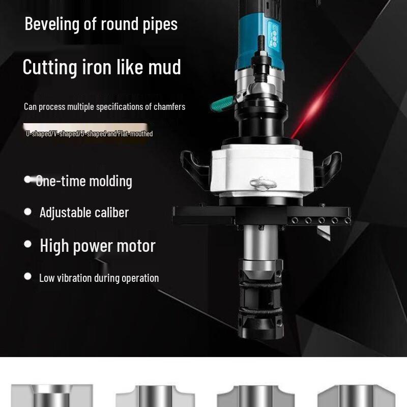 Handheld Electric Internal Expansion Pipe Beveling Machine CN plug (adapter included)