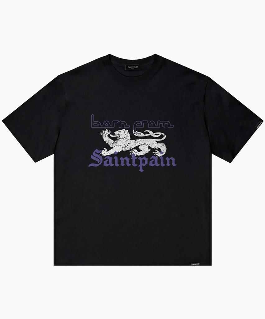 SAINTPAIN Sp Medieval Emblem Short Sleeve T-Shirt Black