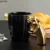 Gun Shaped Handle Mug Ceramic Coffee Cup Beverage Cup Water Cup Couple Cups Tea Cups Household Creative Drinking Utensil