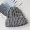 New Candy Colors Kpop Trend Twist Woolen Beanie Hat Autumn and Winter Women's Cap Keep Warm Winter Hat Plush Thread Knitted Hat