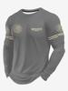 Mexico Eagle Print T Shirt for Men Fashion Comfortable Polyester Long Sleeve T-Shirt Casual O-Neck Pullover Autumn Loose Men's Tops