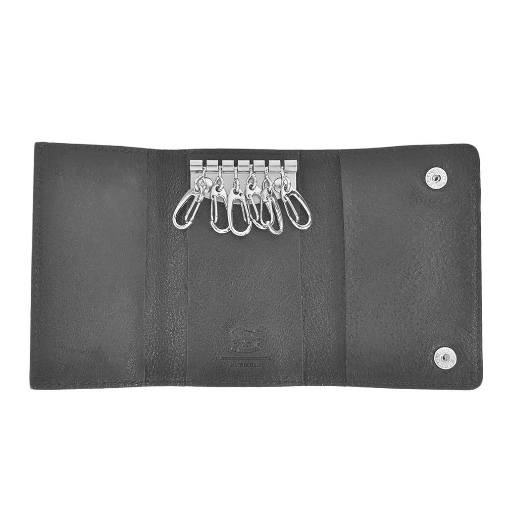 IL BISONTE NERO SKH142 PO0001 BK116 ORIUOLO Черный чехол для ключей, BK116 NERO (черный)