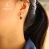 Natural Red Garnet Earring 925 Sterling Silver Fine Jewelry Unique Design for Wife Nice Gift