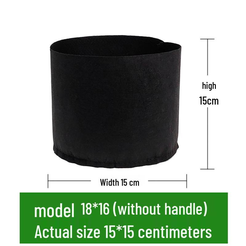 Extra-Large Black Non-Woven Fabric Grow Bags for Plants and Trees - Thickened Nutrient Pots and Seedling Bags