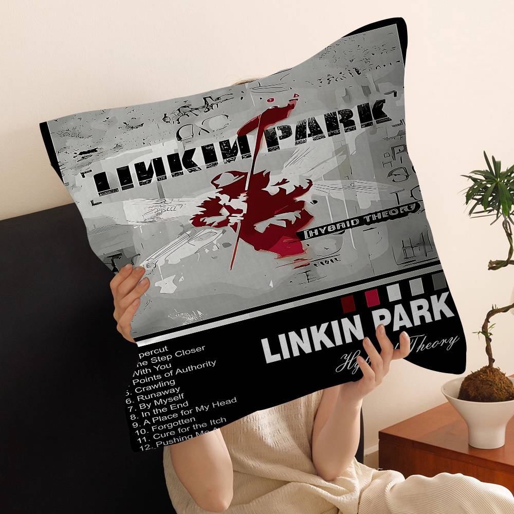 Полосатый L-Linkin Крутой P-Park Подушка Чехол для подушки Наволочка Гостиная Диван Домашний Декор