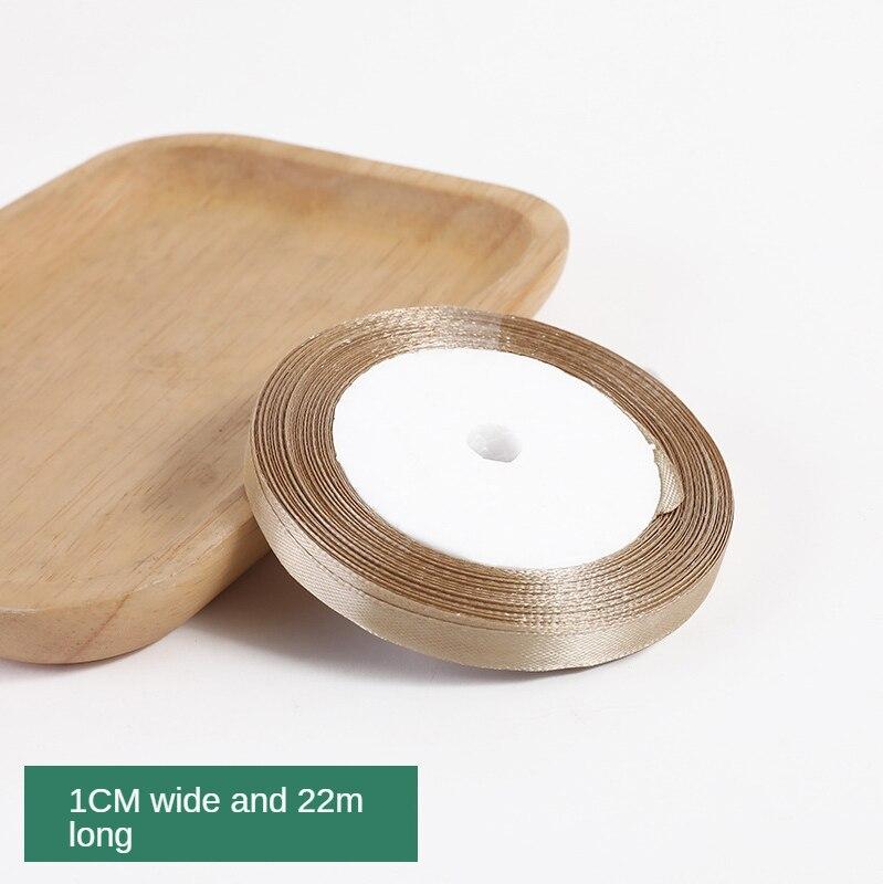 25 ярдов Шампанское Золотая упаковочная лента Лента с бантом Полиэстеровая атласная лента Шелковая лента Жаккардовая тесьма Автомобильная лента Атласная лента