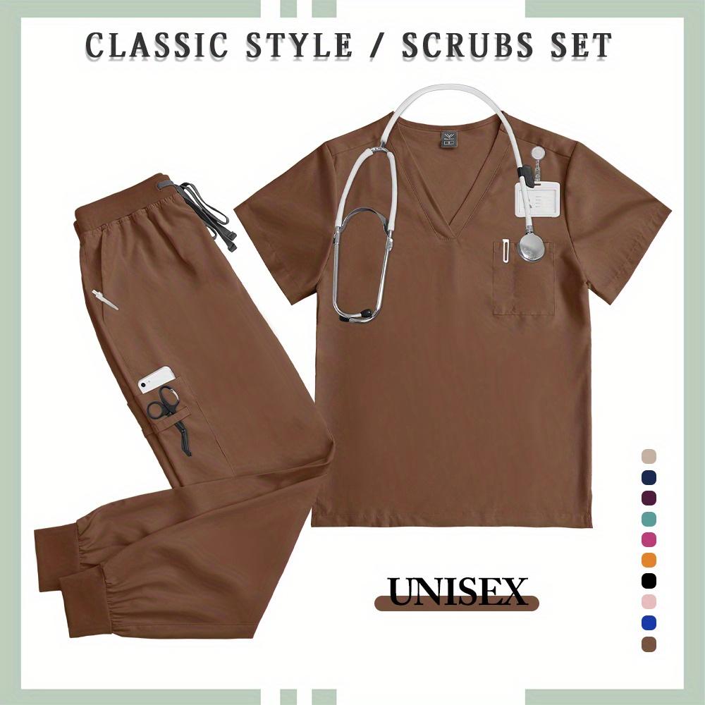 Hot Sale Hospital Pullover Set Women Men Lab Pet Shop Room Uniform Gown Nurse Workwear Accessories