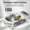 Portable Travel Baby Bath Tub for Toddler 0-36 Month,foldable Bathtub with Real-time Temp Monitor&Soft Cushion for Newborn