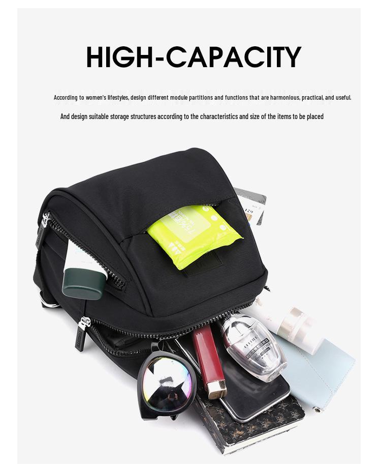 Женский мини нейлоновый повседневный рюкзак - Модная школьная и дорожная сумка