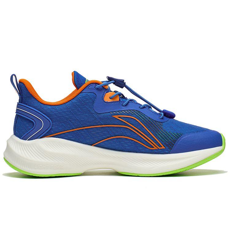 Li Ning Kids Starry Sky Lightweight Shock Absorption Non-Slip Low-Top Running Shoes Kids Running Shoes Blue White YKFT062-1