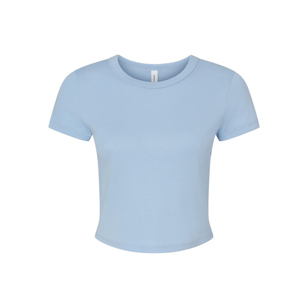 Bella + Canvas Womens/Ladies Micro-Rib Crop T-Shirt