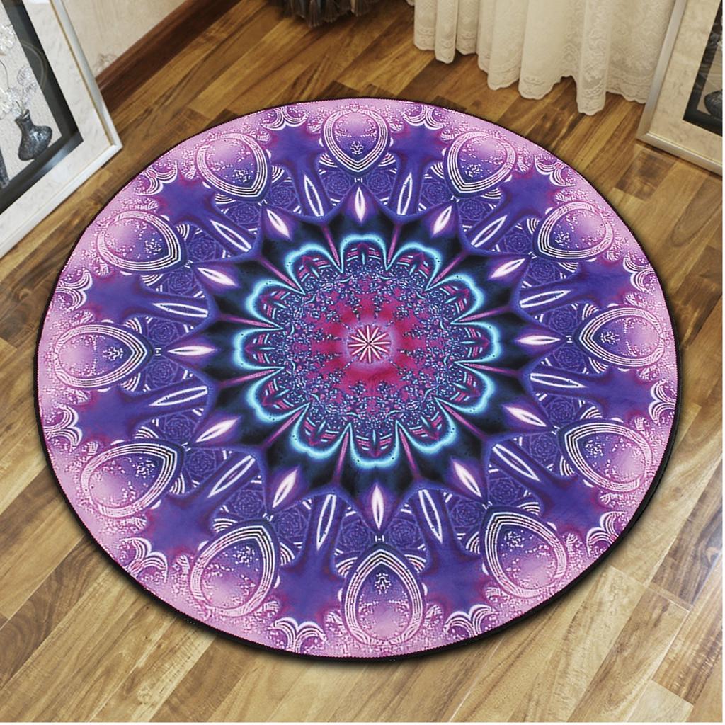 120/100/80/60 см круглый ковер, напольный коврик для йоги, украшение для гостиной, детская спальня, стул, коврики, ковер Мандала, нескользящий