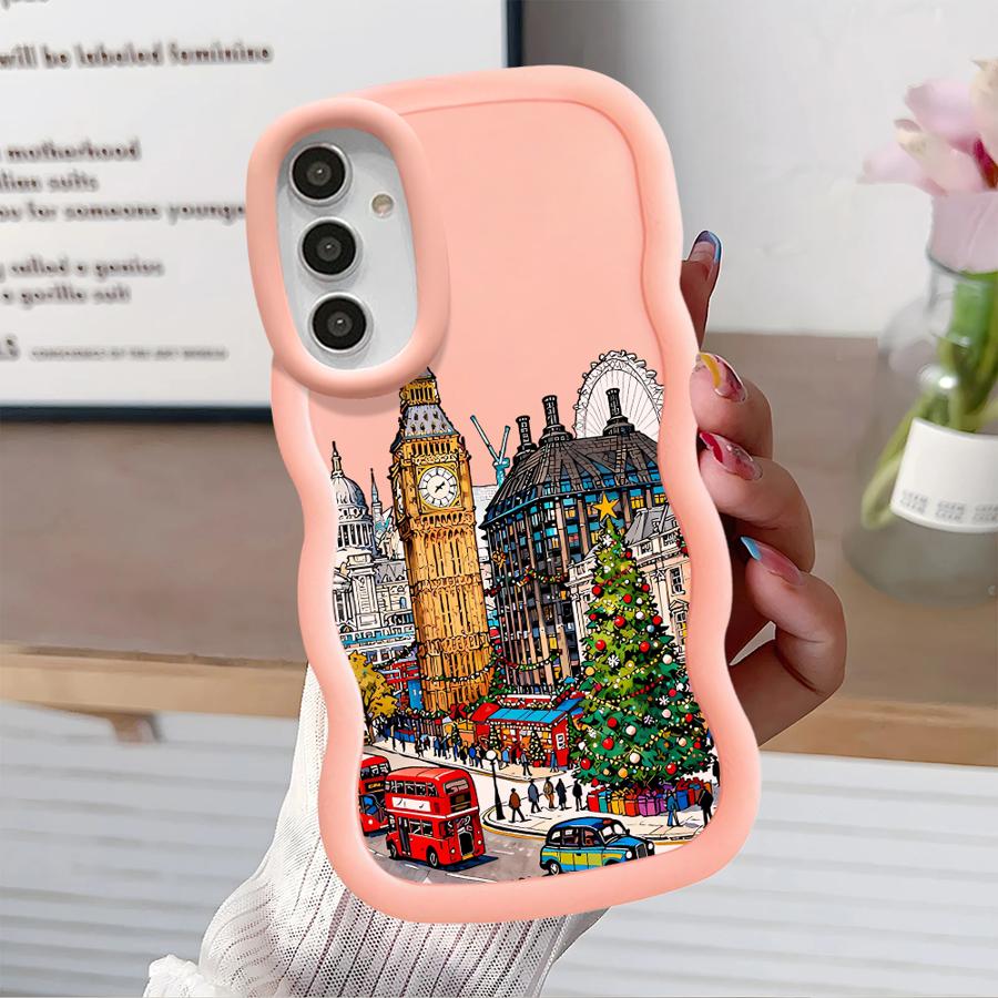 Рождественский зимний пейзаж Мягкий чехол для телефона для Samsung Galaxy A13 A12 A11 A15 A14 A21s A16 A52 A53 A23 A22 A06 A03 A33 A05