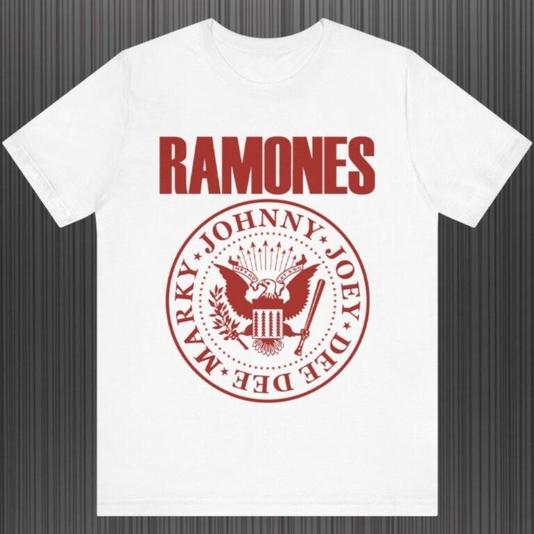 Retro RAMONES Johny Joey Deedee Marky Unisex Tee S-5XL