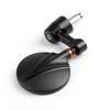 Мотоцикл Велосипед Круглые Зеркала Заднего Вида Боковые 7/8" Торцевые Универсальные Черные