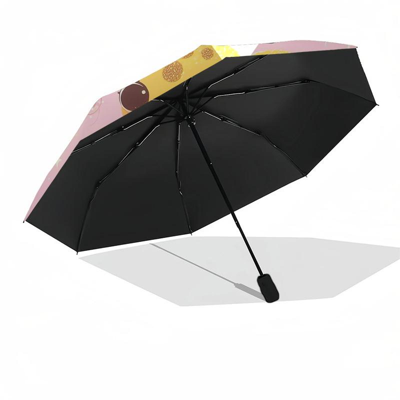 1pc Giraffe with Pink Background Umbrella with Plastic Handle,Suitable for All Seasons Home Travel Outdoor UmbrellaDD484
