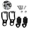 2Pcs Black Fork Ear Clamp Motorcycle Turn Signal Light Mount Brackets Holder New For 30-45mm Front Fork Metal