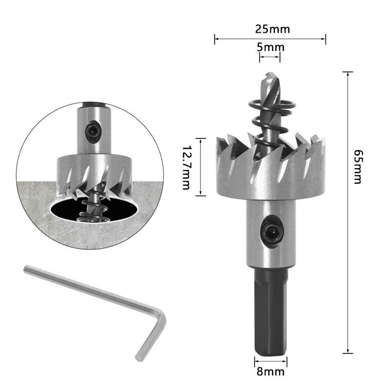 5 размеров, сверло из быстрорежущей стали, высокоскоростная сталь, карбидный наконечник, кольцевая пила, зуборез, сверление металла, резка столярных изделий, столярные коронки