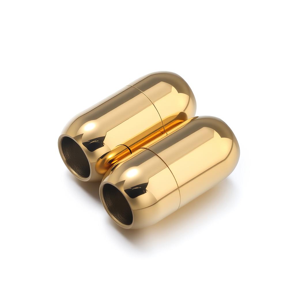 1pc Stainless Steel 7-12mm Magnetic Clasps Leather Cord Bracelet Magnet Lace Buckle Necklace DIY Connectors Jewelry Making