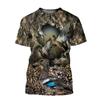 Summer Jungle Camouflage Creative Design Graphic T Shirts Suitable for Outdoor Hunting Hide 3D Print Men O-neck Short Sleeve Tee