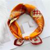 53*53cm Square Silk Scarf Women's Fashion Printed Small Neck Scarf Office Women's Hair Belt Folar Handkerchief Women's Handkerchief Scarf