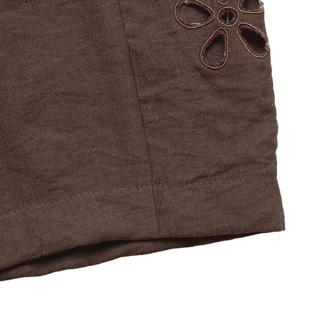 Women's Casual Loose Solid Color Elastic Waist Wide Leg Pants Straight Leg Pants