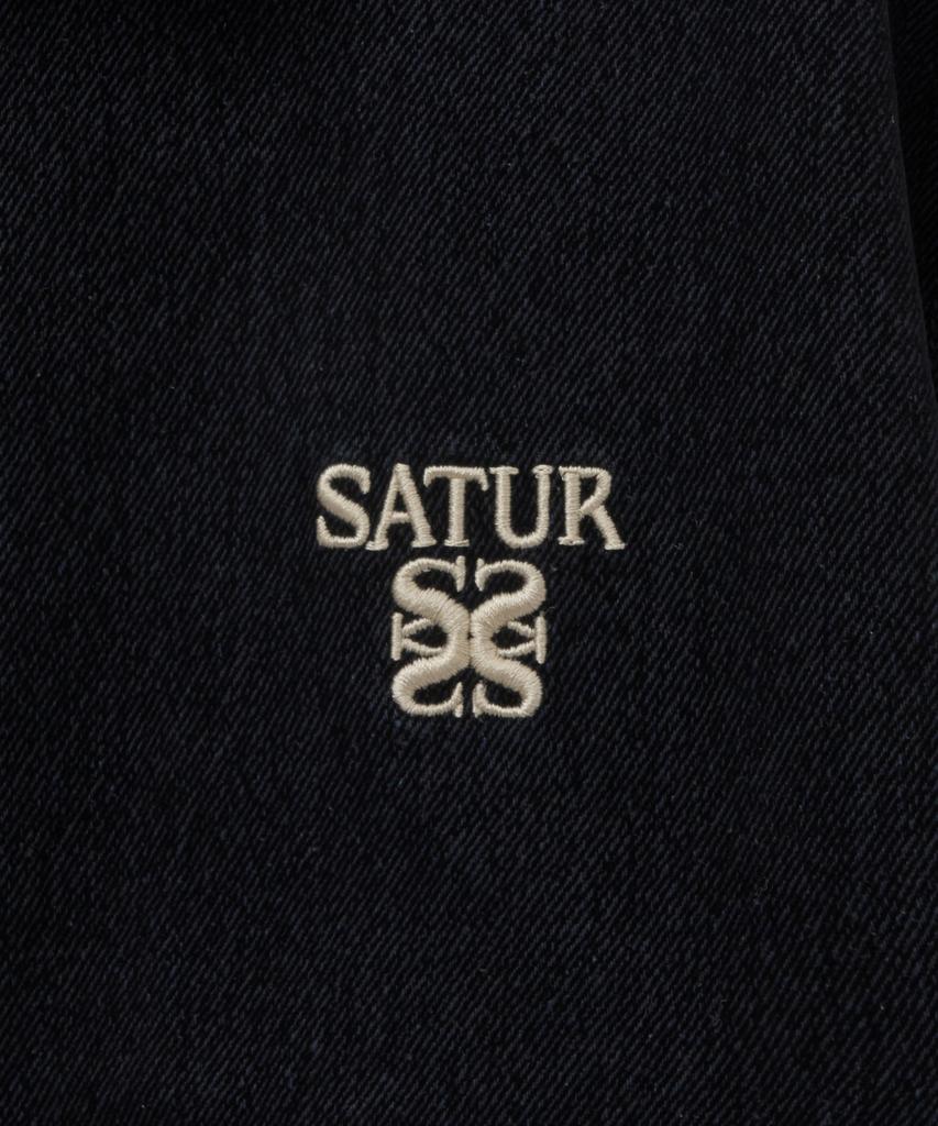 SATUR Theo Velvet Denim Jacket Indigo