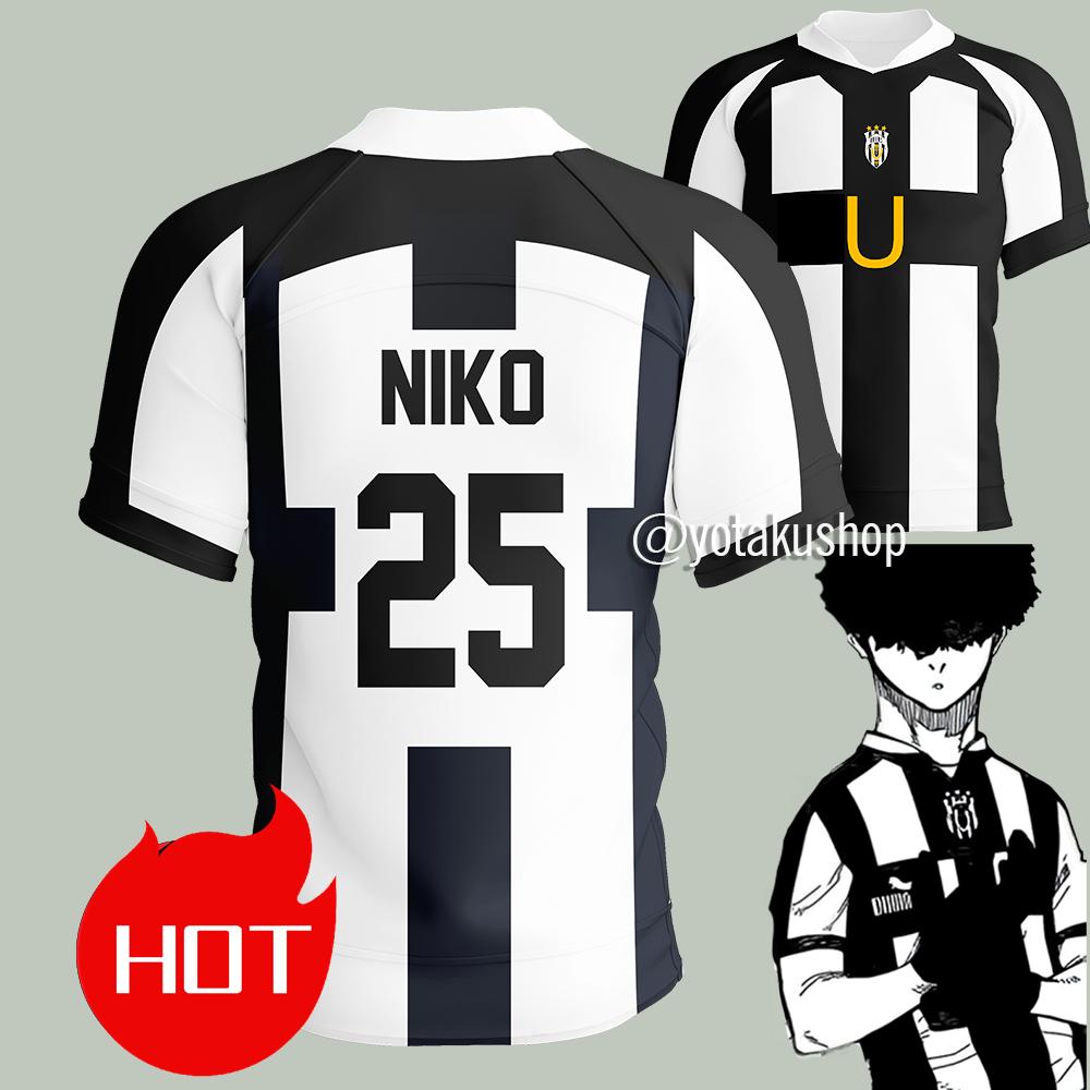 2025 Blue Lock Ubers Футболка с V-образным вырезом Косплей Униформа Barou Aiku Lorenzo Футболка Унисекс Uber Уличная Одежда Топы