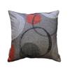 Coussin - Lascaux - 40x40 cm - 100% polyester - Gris et rouge - Intérieur