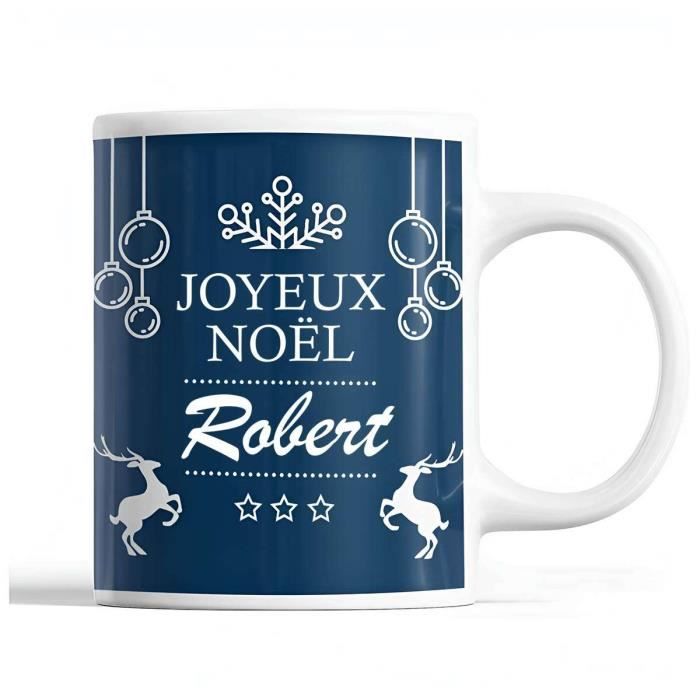 Mug - Robert - Noël - Céramique - Imprimé - 325 ml - Résistant lave-vaisselle