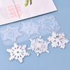 Xmas Ornament Snowflakes Christmas Tree Silicone Mould Christmas Mold Crystal Pendant Resin Molds