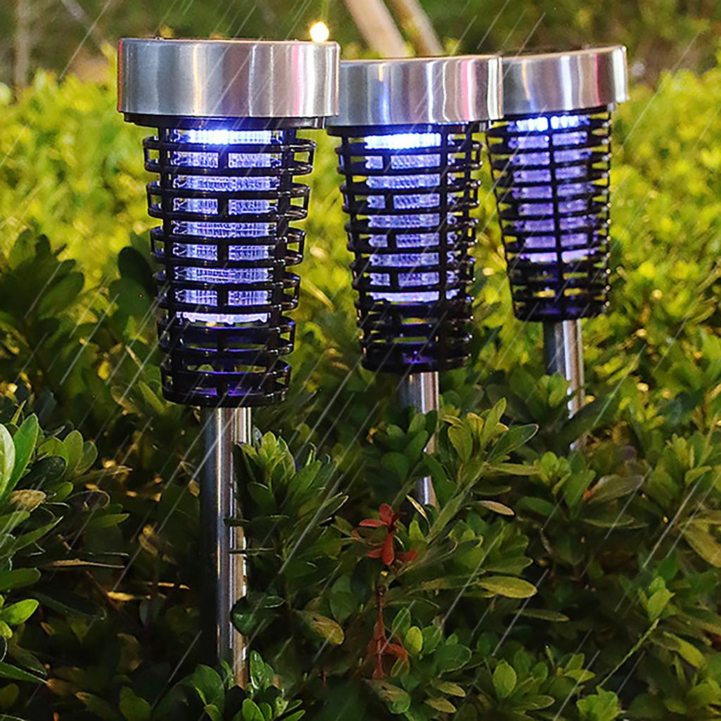 4 шт., солнечная уличная светодиодная лампа от комаров на солнечной энергии для внутреннего и наружного использования