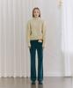 ETMON Turtle-Neck Cable Knit Top Butter
