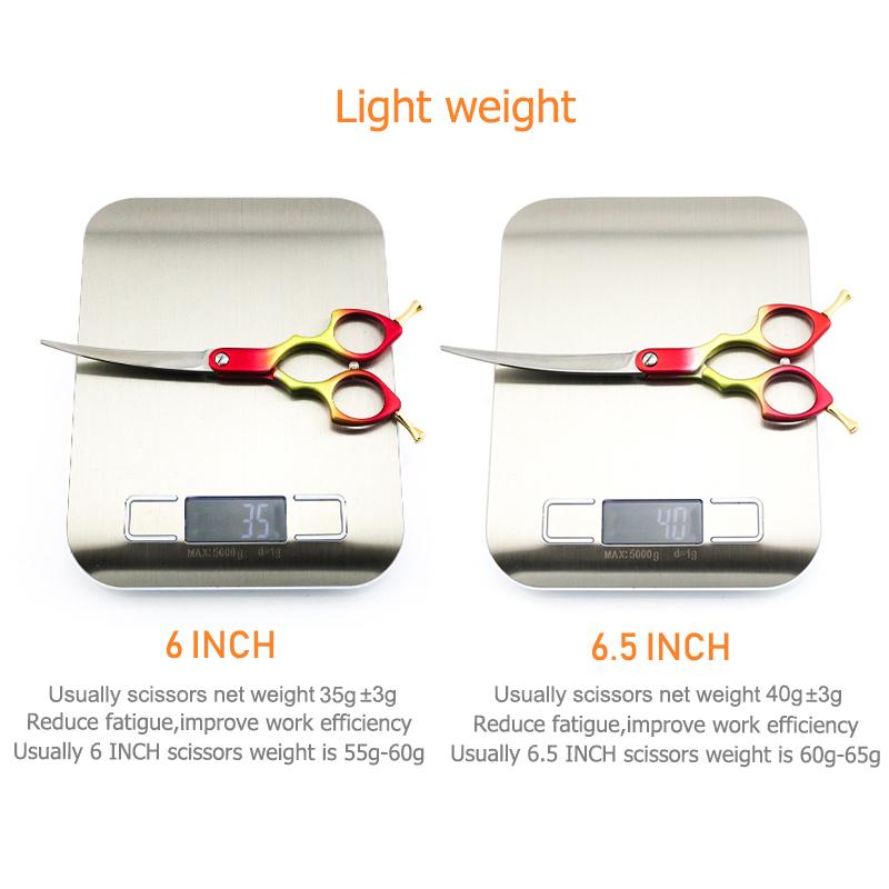 Professional Dog Grooming Scissors Curved Dog Grooming Shears Pet Scissors 6 Inch 6.5 Inch Cat Curved Scissors Super JP440C