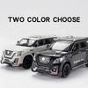 Новый 1:24 Nissan Patrol внедорожник внедорожник литой модели автомобиля игрушечная модель коллекционная железная игрушечная машинка со звуком и светом для мальчиков дети C48