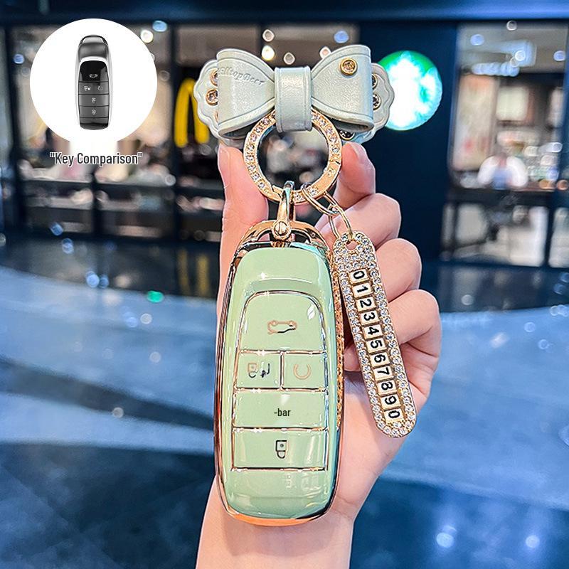 Key Cover for GAC AION Y, Trumpchi Plus, AION S, SMAX, Mei 580, and AION V - Elegant Design for Women