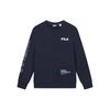 FILA Sweatshirts Men's Legend Blue Crew Neck Moderate Regular (Unisex) Sweatshirts F51M349213ANV