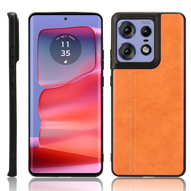 Чехол из кожи с прострочкой и текстурой для Motorola Edge 50 Pro Moto Edge 50 Fusion Ultra Cover, легкий, ультратонкий, ударопрочный защитный чехол