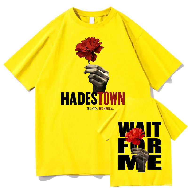 Hadestown The Musicalr Tour 2026 TShirts Short Sleeve Unisex Album Clothing Fan Merch For Summer Pure Cotton Fashion Streetwear