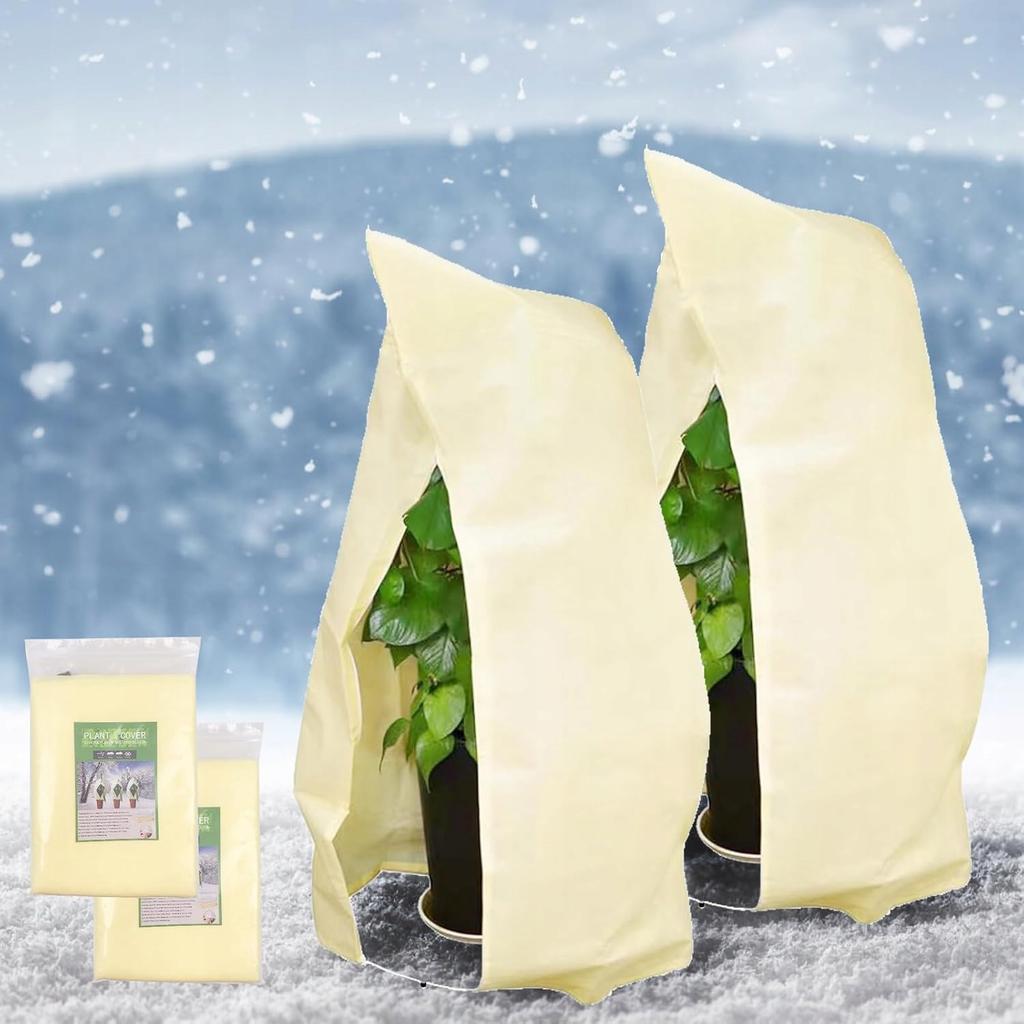Cover Hood Zippered Plant Protection 80X100Cm 80G 2Pcs