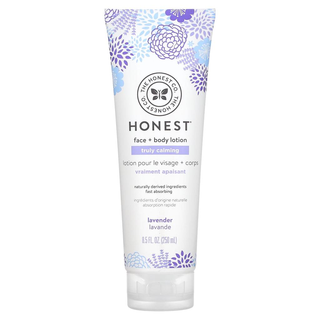 The Honest Company Truly Calming Face + Baby Lotion, Lavender, 8.5 Fl Oz (250 Ml)