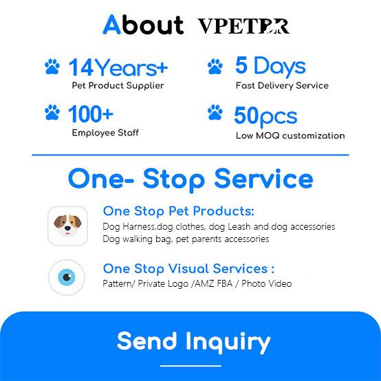 Vpetbr 2025 OEM Luxury Designer Heavy Duty Custom Leather Lead Tactical No Pull Wiring Leash Vest Pets Cat Puppy Dog Harness Set