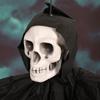 Halloween Hanging Skull Ghost Scary Grim Reaper Skeleton Decoration for Outside Yard Porch Haunted House Party Decor