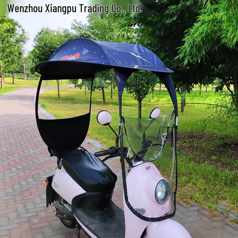 Тент для электровелосипеда: Дожде- и ветрозащитный солнцезащитный навес