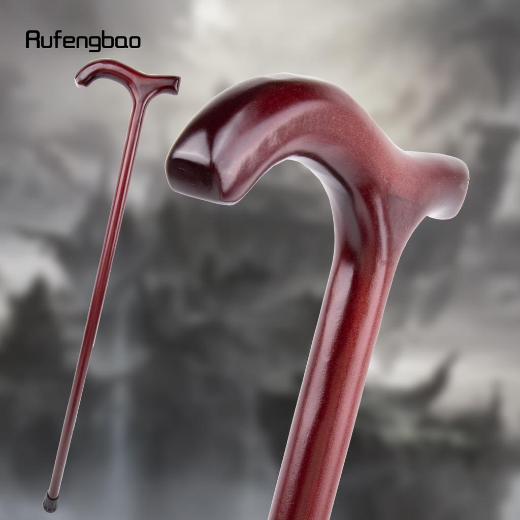 Красная деревянная трость одинарного сложения, модная, для ходьбы, декоративная, для косплея, Хэллоуин, булава, костыль, жезл, посох, 92 см