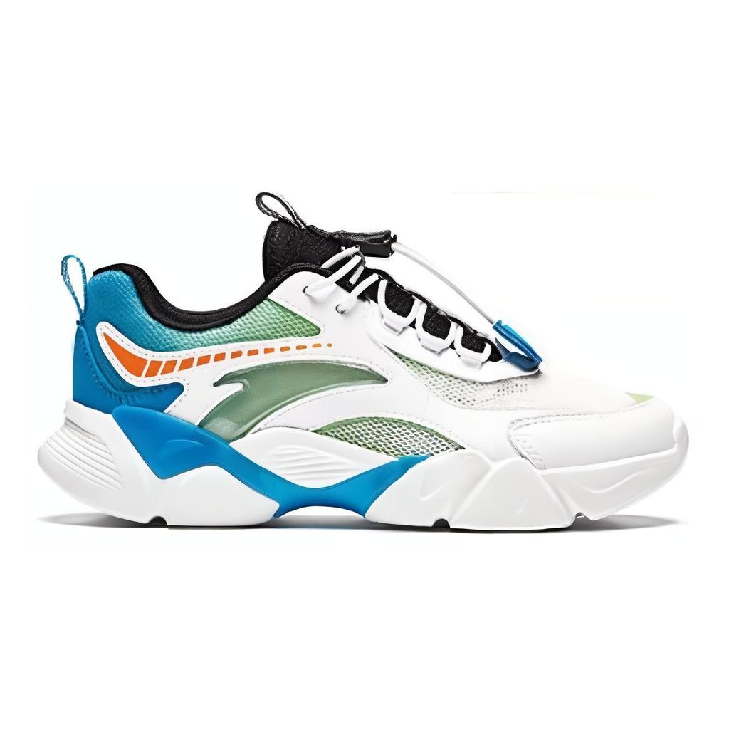 (GS) ANTA Running Series Sneakers 'White Green Blue' Kids' A312428805-2